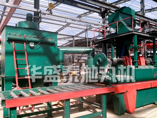 石材拋丸機現場