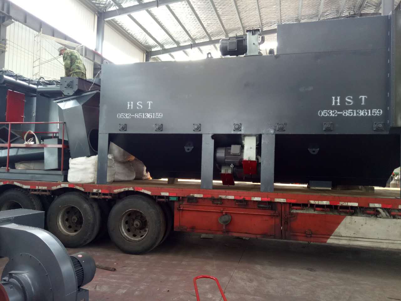 發(fā)往湖北黃岡6925通過(guò)式拋丸機(jī)