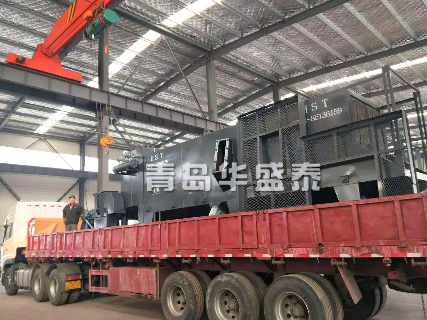 山東煙臺6912通過式拋丸清理機發貨圖