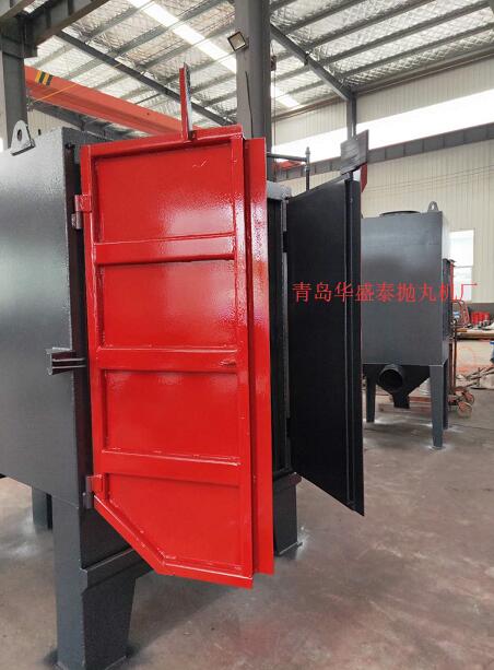 河北河間氣動開門376雙鉤式拋丸機發貨