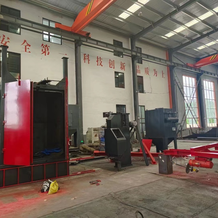 橡膠履帶拋丸清理機_橡膠清理拋丸履帶機視頻_拋丸機橡膠履帶怎么修補